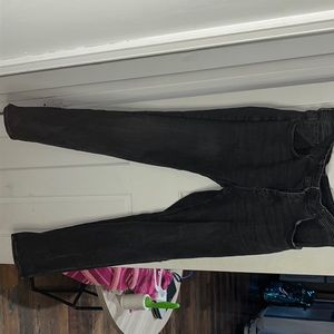 Washed black jeans